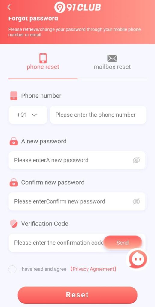 91 Club Login