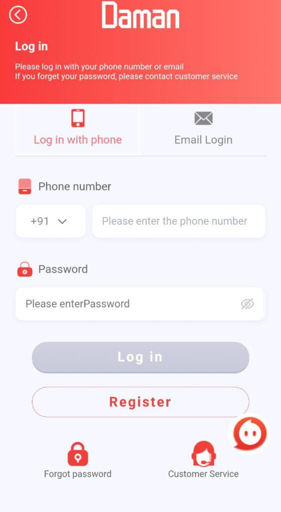 Daman Games Login